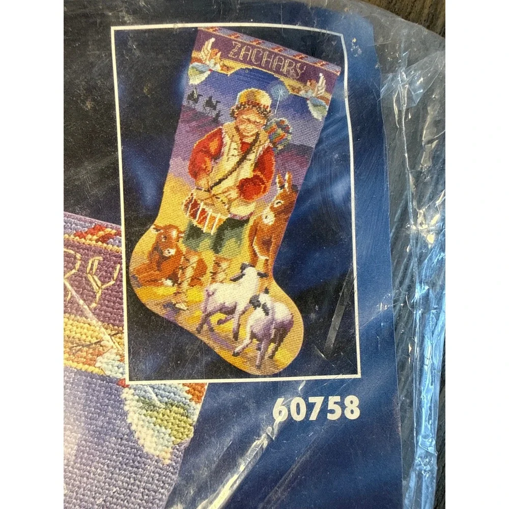 Vintage Bucilla Little Drummer Boy Needlepoint Stocking Kit 18